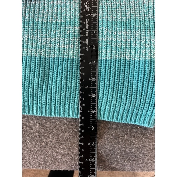 Talbots Shaker Stitch Bateau Neck Sweater Sz 2X Ombre Colorblock Cozy Comfort - Picture 6 of 6